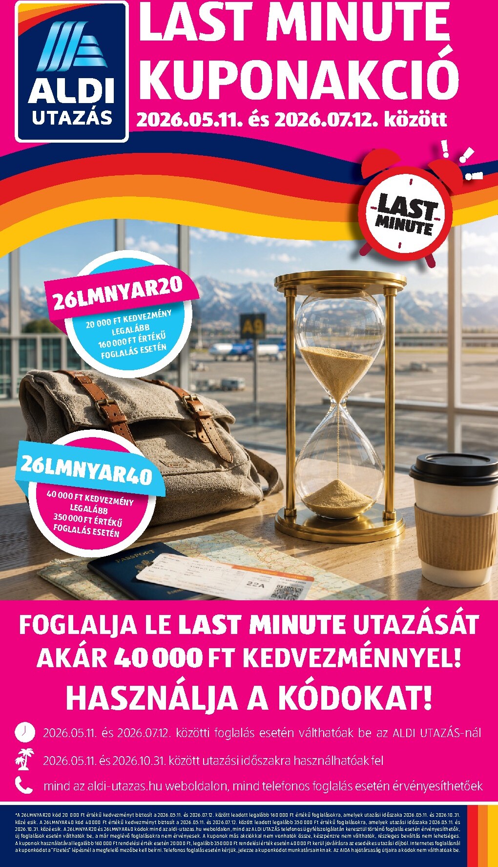 aldi - Aktuális Aldi - Utazás katalógus szórólap érvényes hétfőtől 2026.05.11.-től vasárnaptól 2026.07.12.-ig