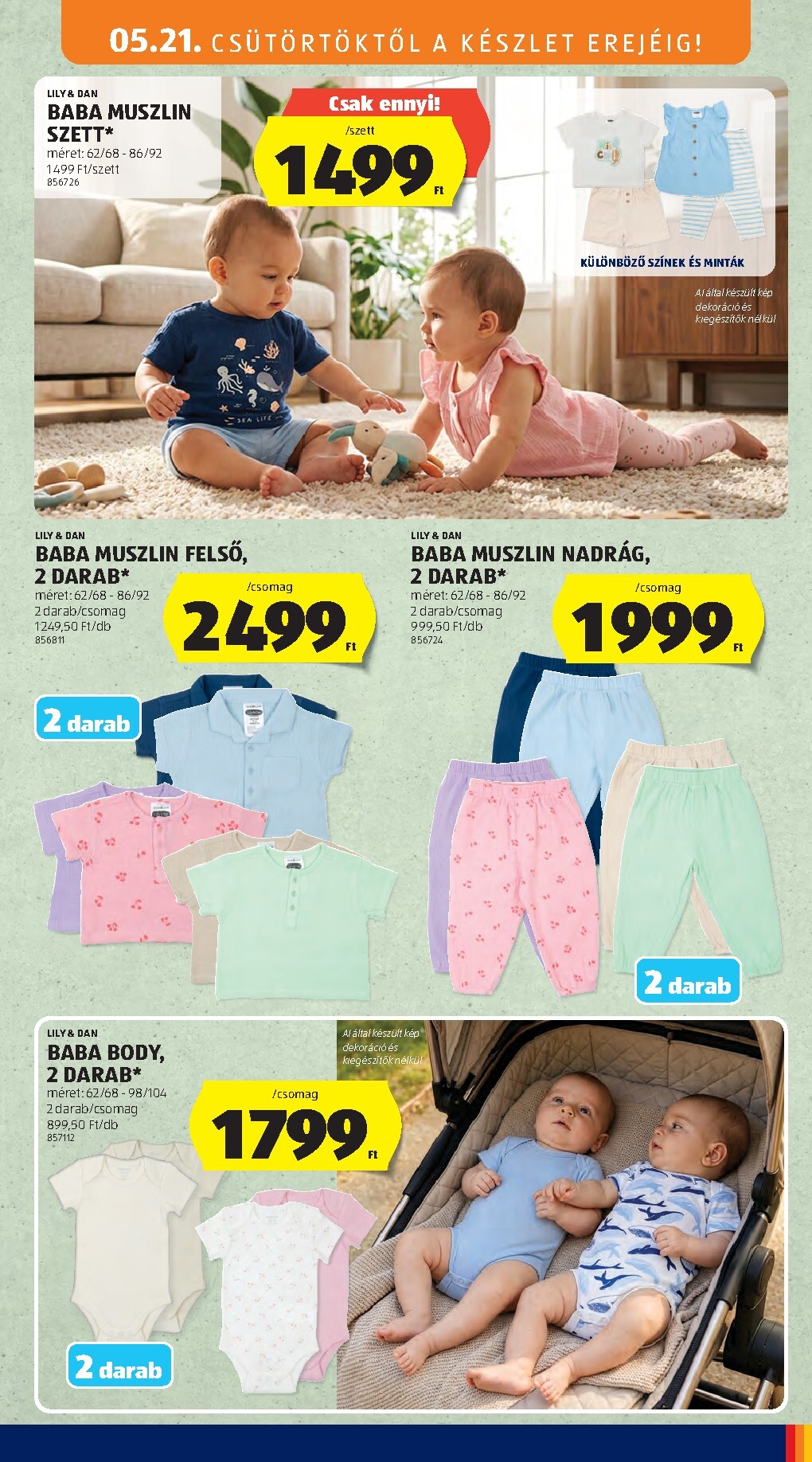 aldi - Aldi - Középső sor termékei hirdetmény a következő hétre csütörtöktől 2026.05.21.-tól szerdától 2026.05.27.-ig - page: 3