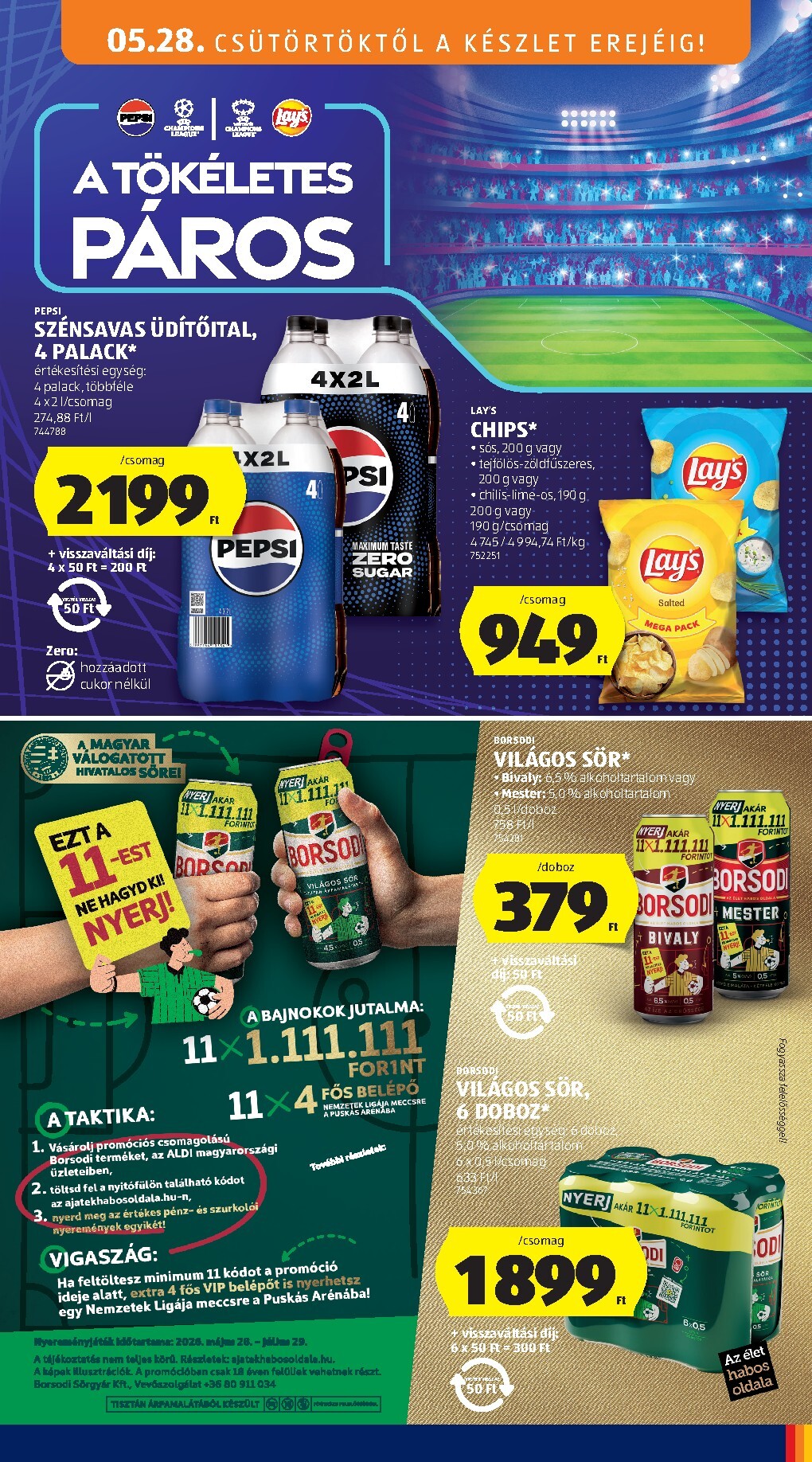 aldi - Aldi hirdetmény a következő hétre csütörtöktől 2026.05.28.-tól szerdától 2026.06.03.-ig - page: 21