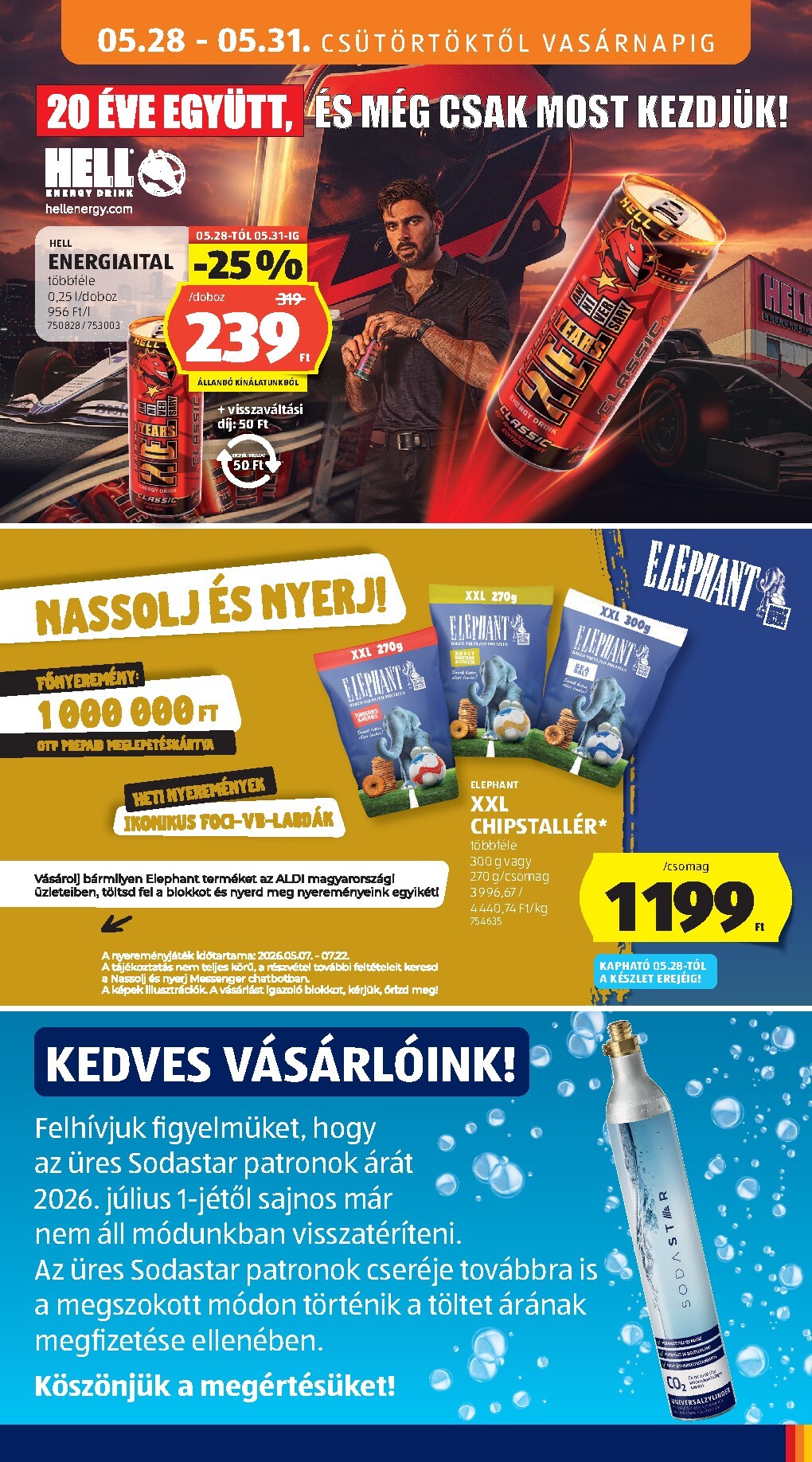 aldi - Aldi hirdetmény a következő hétre csütörtöktől 2026.05.28.-tól szerdától 2026.06.03.-ig - page: 19
