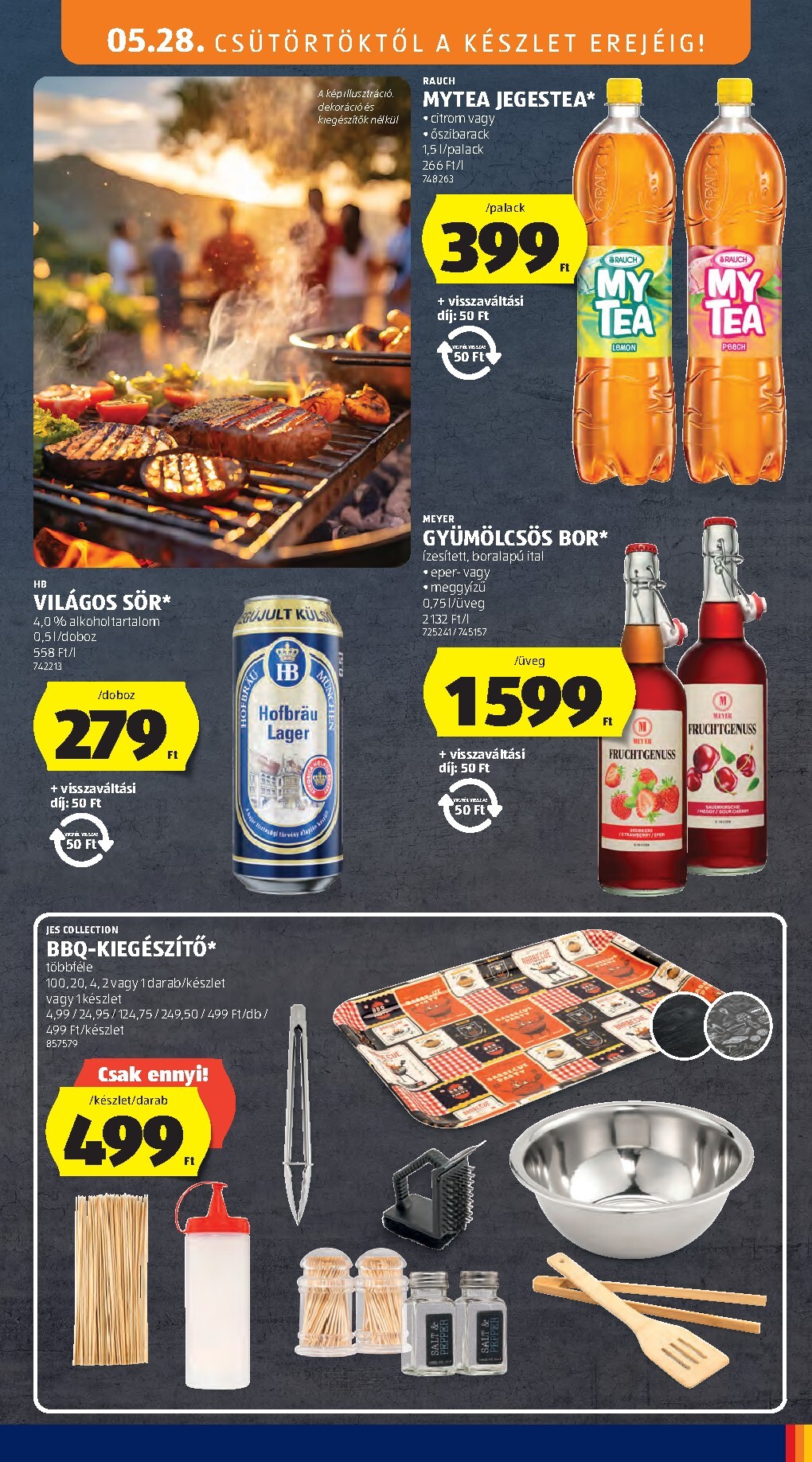 aldi - Aldi hirdetmény a következő hétre csütörtöktől 2026.05.28.-tól szerdától 2026.06.03.-ig - page: 23