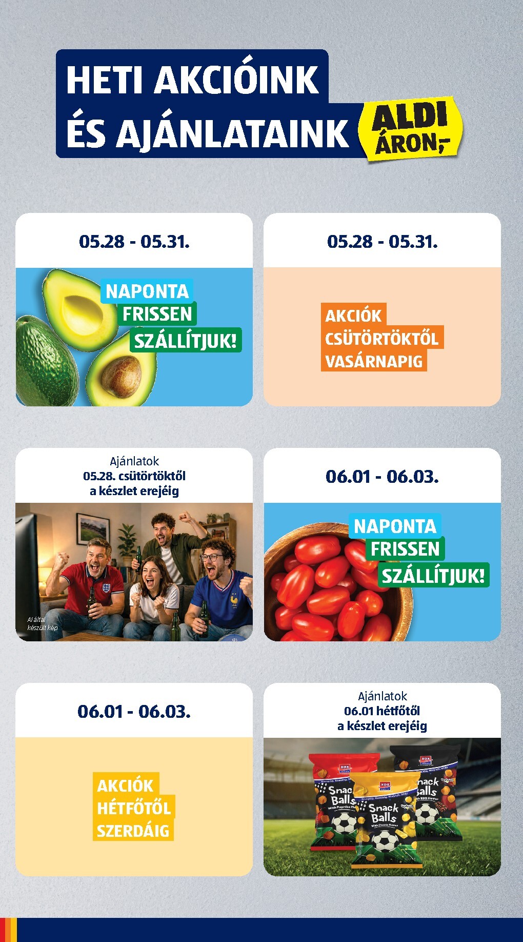 aldi - Aldi hirdetmény a következő hétre csütörtöktől 2026.05.28.-tól szerdától 2026.06.03.-ig - page: 6