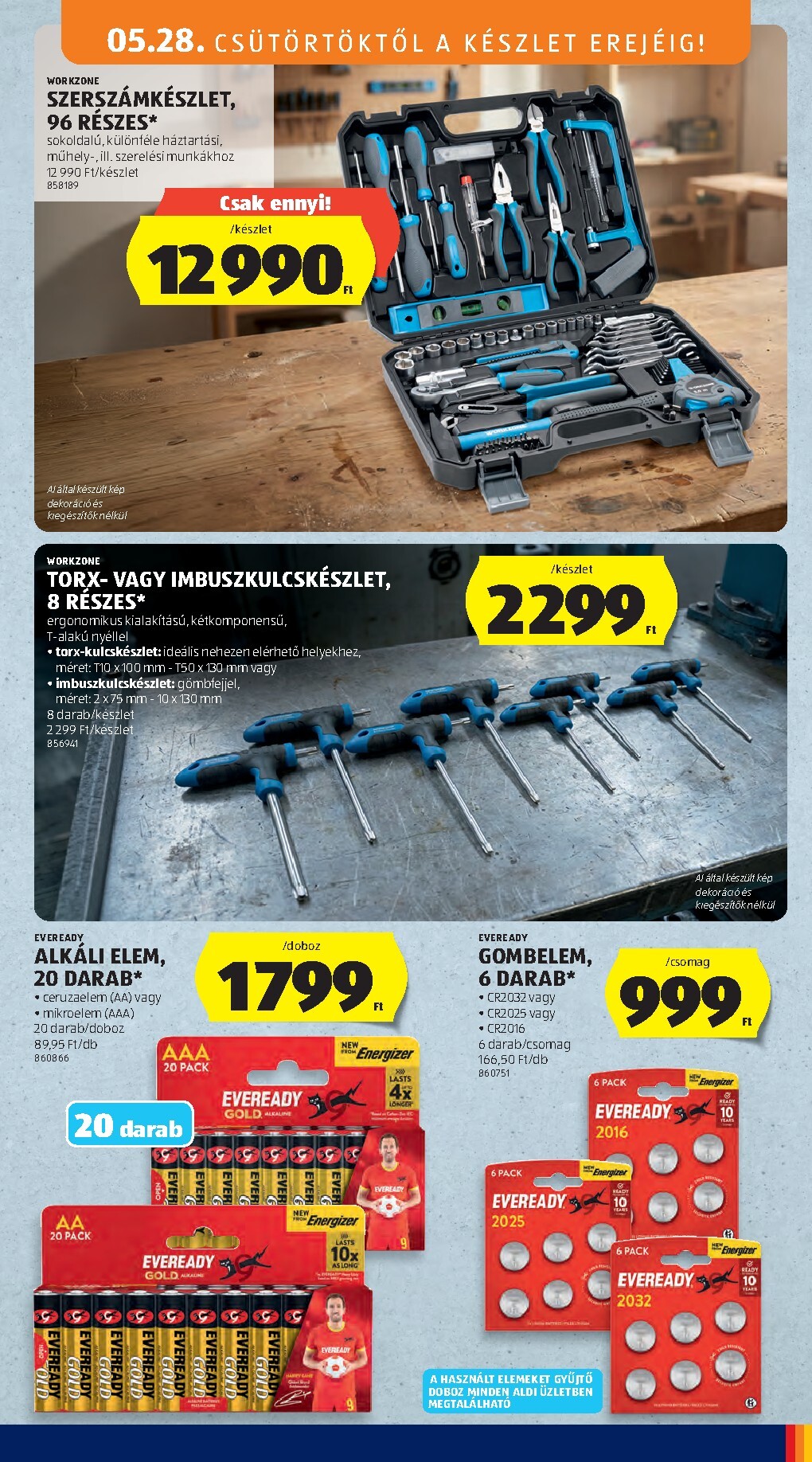 aldi - Aldi - Középső sor termékei hirdetmény a következő hétre csütörtöktől 2026.05.28.-tól szerdától 2026.06.03.-ig - page: 7