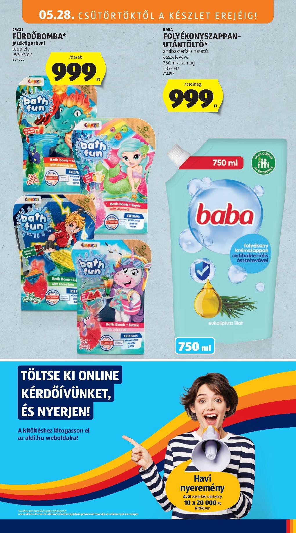 aldi - Aktuális Aldi - Középső sor termékei szórólap érvényes csütörtöktől 2026.05.28.-től szerdától 2026.06.03.-ig - page: 3