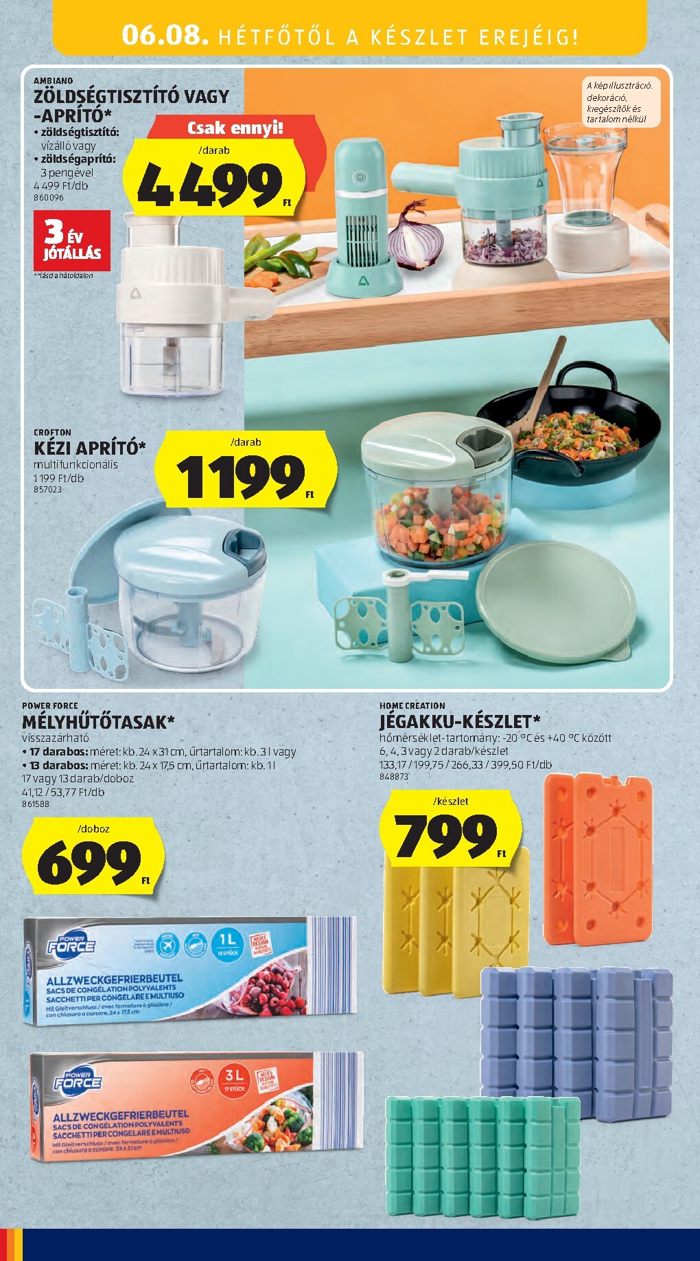 aldi - Aldi - Középső sor termékei hirdetmény a következő hétre csütörtöktől 2026.06.04.-tól szerdától 2026.06.10.-ig - page: 16