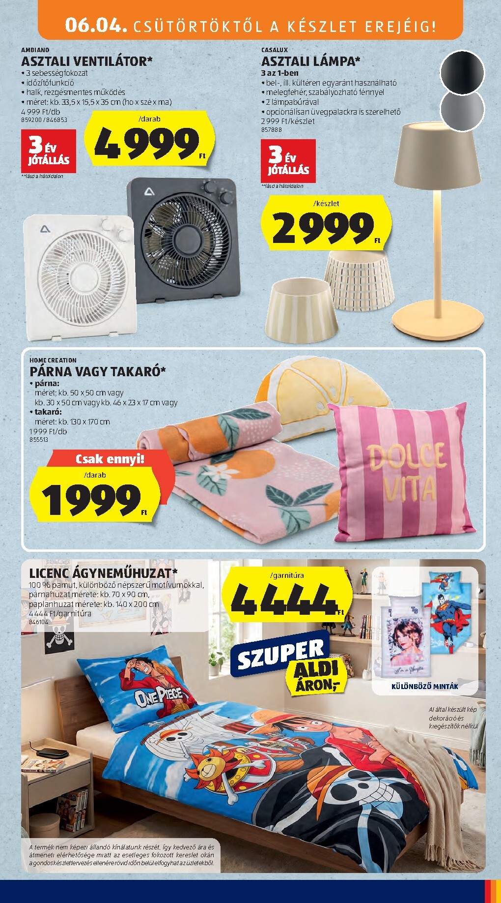 aldi - Aldi - Középső sor termékei hirdetmény a következő hétre csütörtöktől 2026.06.04.-tól szerdától 2026.06.10.-ig - page: 7