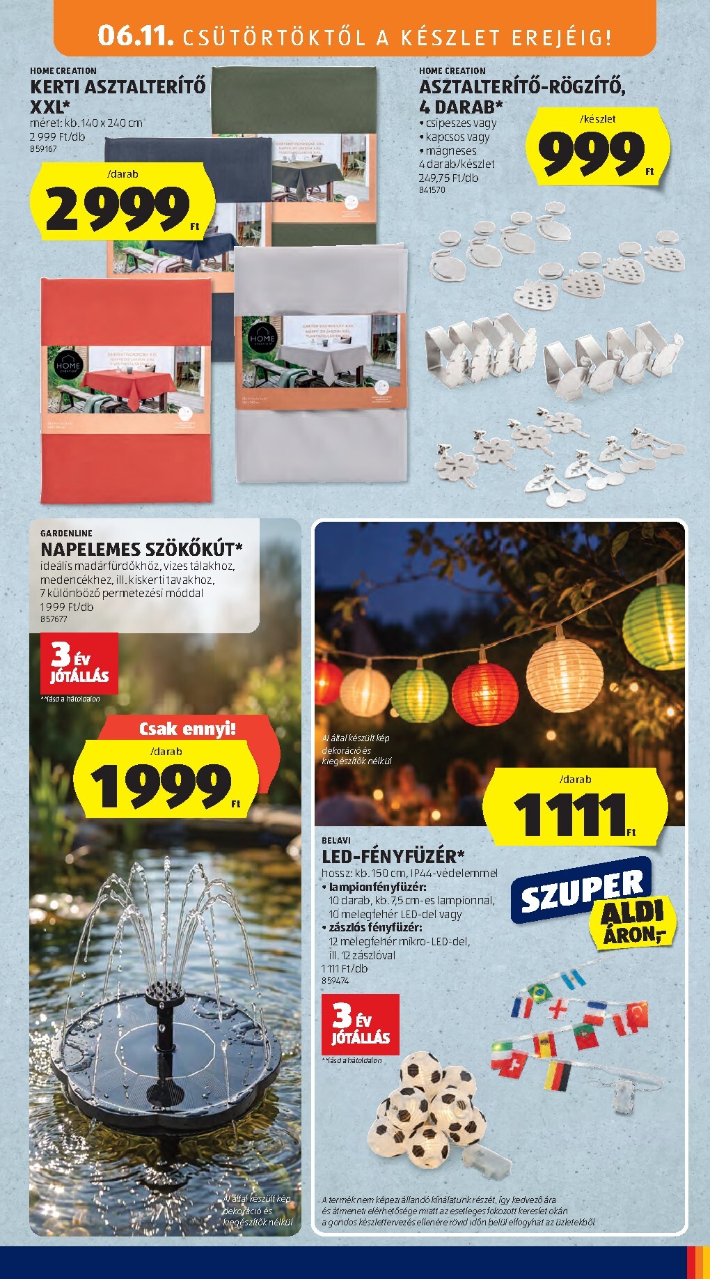 aldi - Aldi - Középső sor termékei hirdetmény a következő hétre csütörtöktől 2026.06.11.-tól szerdától 2026.06.17.-ig - page: 3