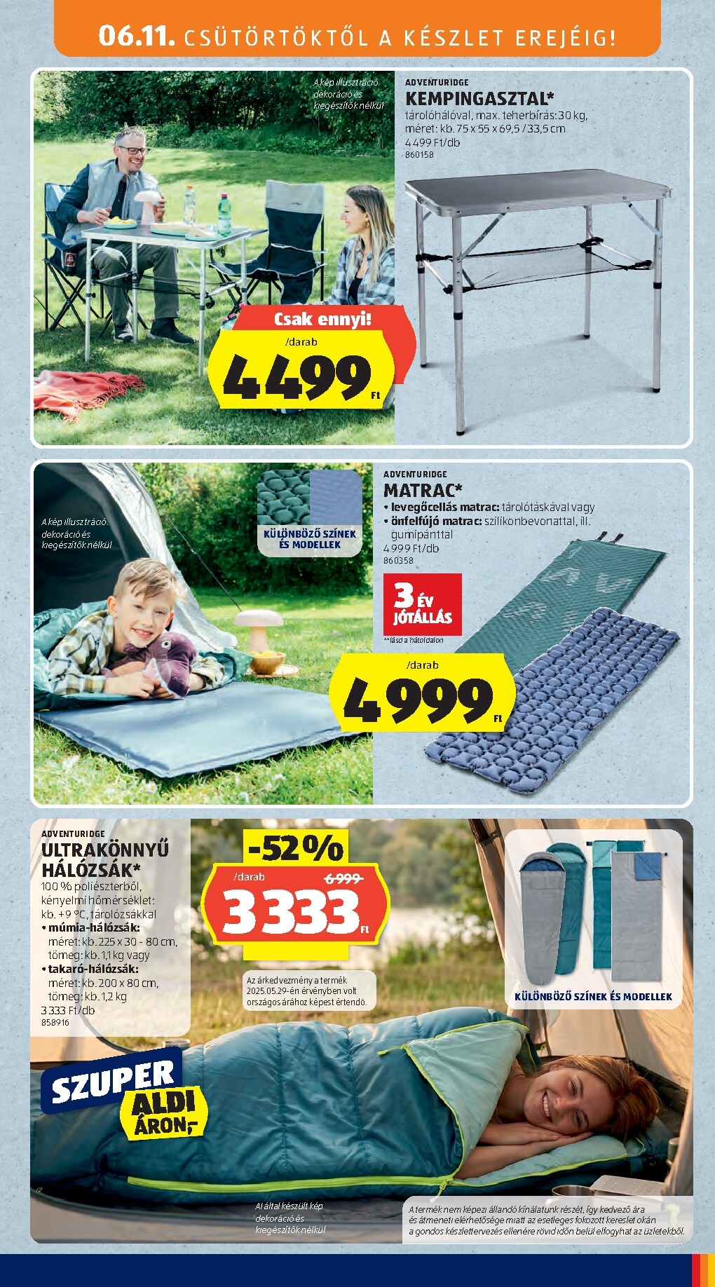aldi - Aldi - Középső sor termékei hirdetmény a következő hétre csütörtöktől 2026.06.11.-tól szerdától 2026.06.17.-ig - page: 9