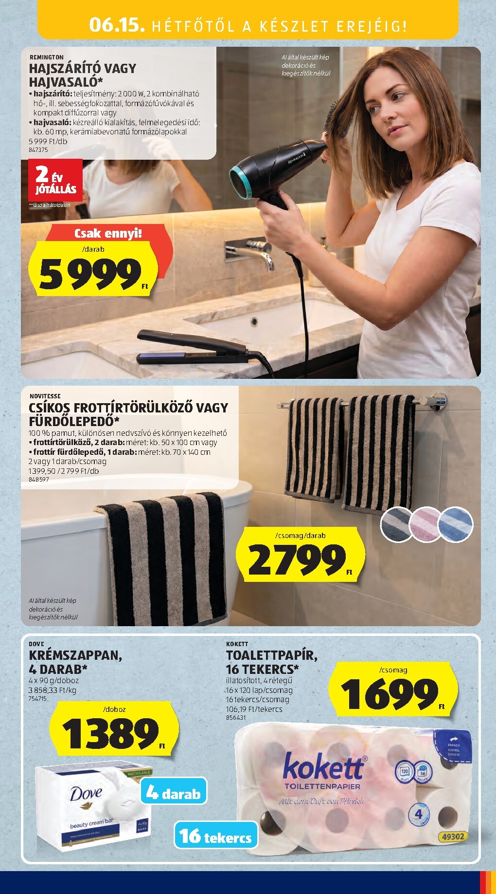 aldi - Aldi - Középső sor termékei hirdetmény a következő hétre csütörtöktől 2026.06.11.-tól szerdától 2026.06.17.-ig - page: 19
