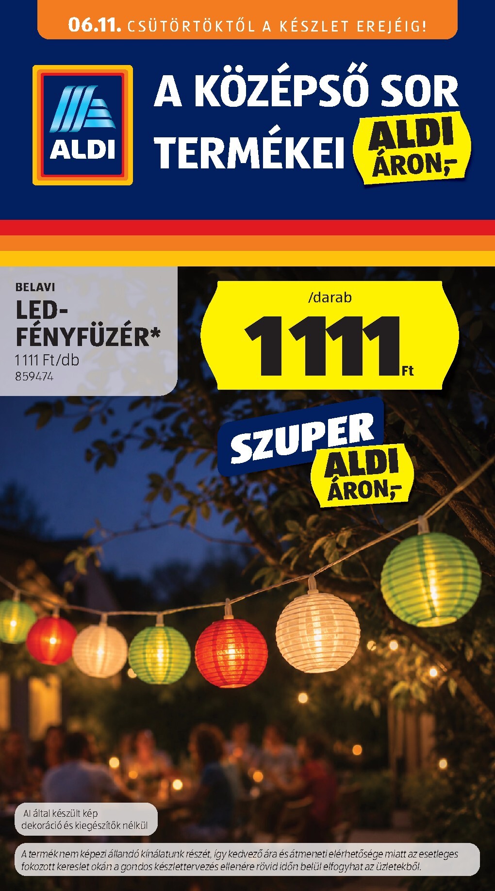 aldi - Aldi - Középső sor termékei hirdetmény a következő hétre csütörtöktől 2026.06.11.-tól szerdától 2026.06.17.-ig - page: 1