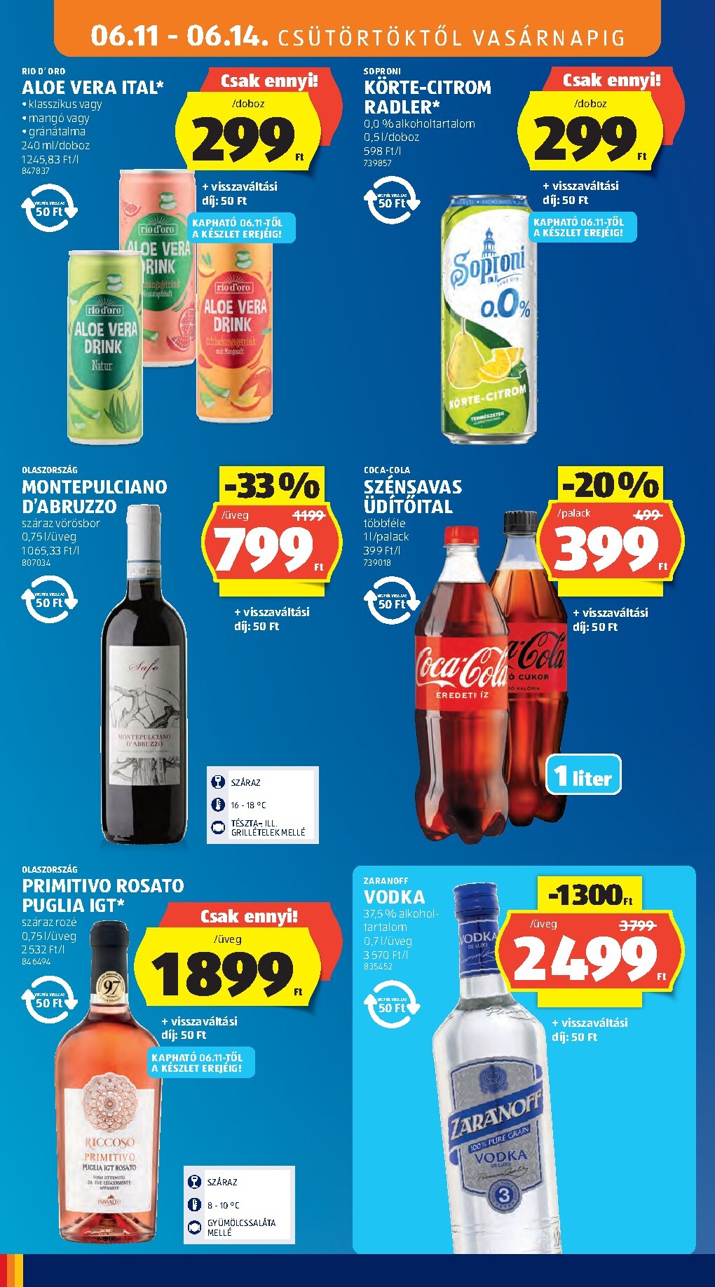 aldi - A jövőbeli Aldi akciós újság csütörtöktől 2026.06.11.-tól szerdától 2026.06.17.-ig érvényes. - page: 16