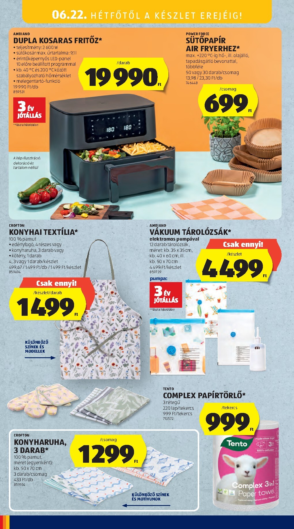 aldi - Aldi - Középső sor termékei hirdetmény a következő hétre csütörtöktől 2026.06.18.-tól keddtől 2026.06.30.-ig - page: 14
