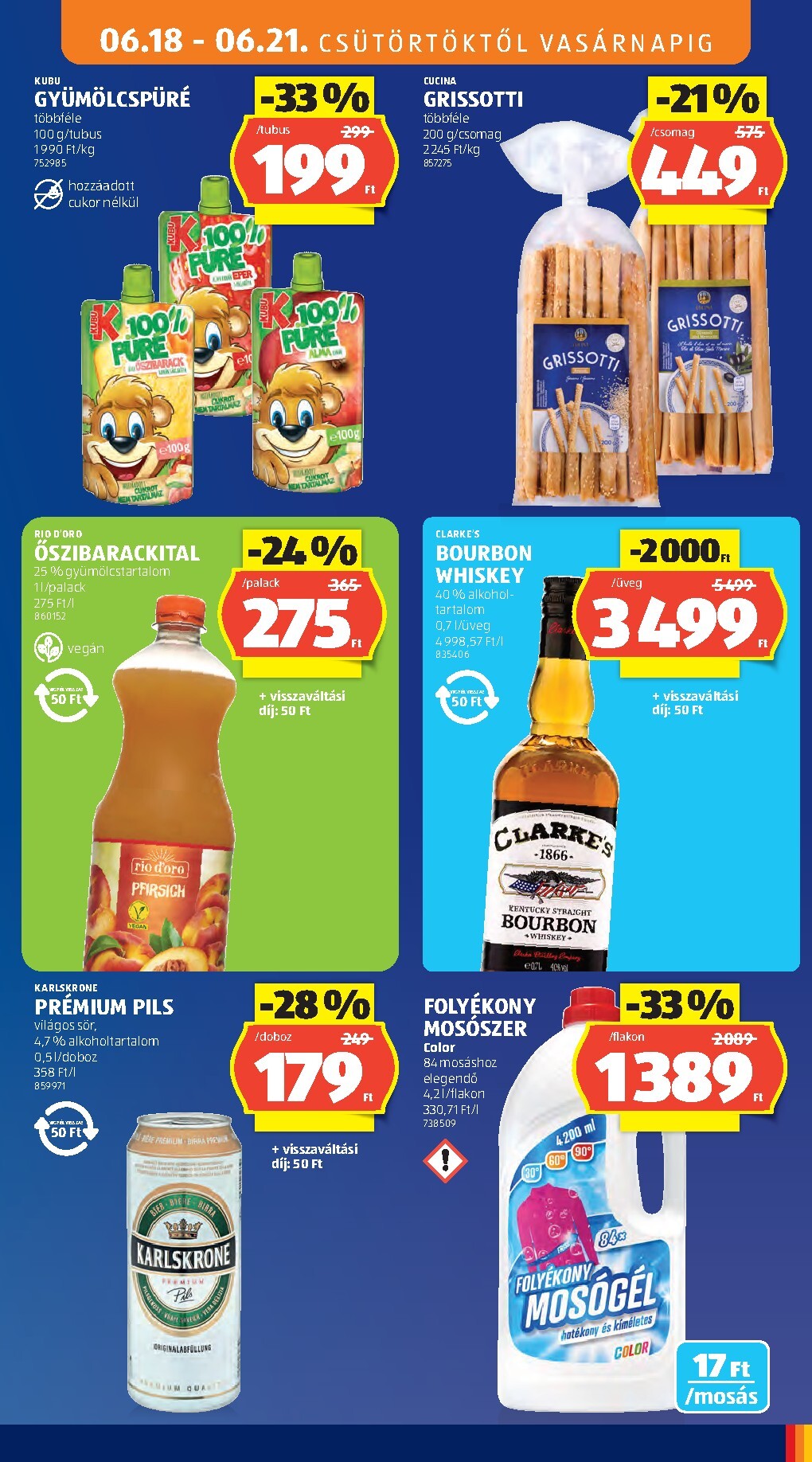aldi - Aldi hirdetmény a következő hétre csütörtöktől 2026.06.18.-tól szerdától 2026.06.24.-ig - page: 17