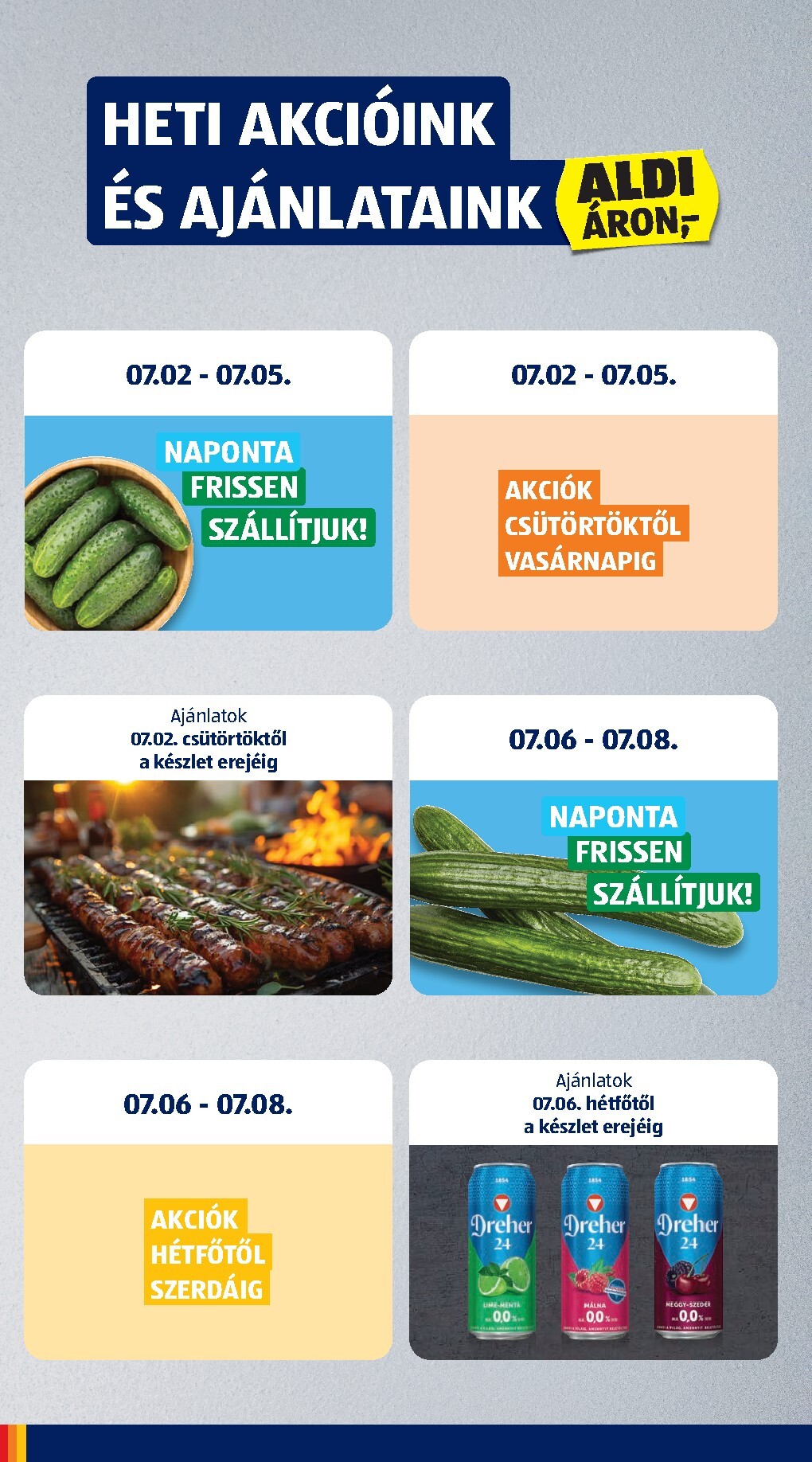 aldi - A jövőbeli Aldi akciós újság csütörtöktől 2026.07.02.-tól szerdától 2026.07.08.-ig érvényes. - page: 6