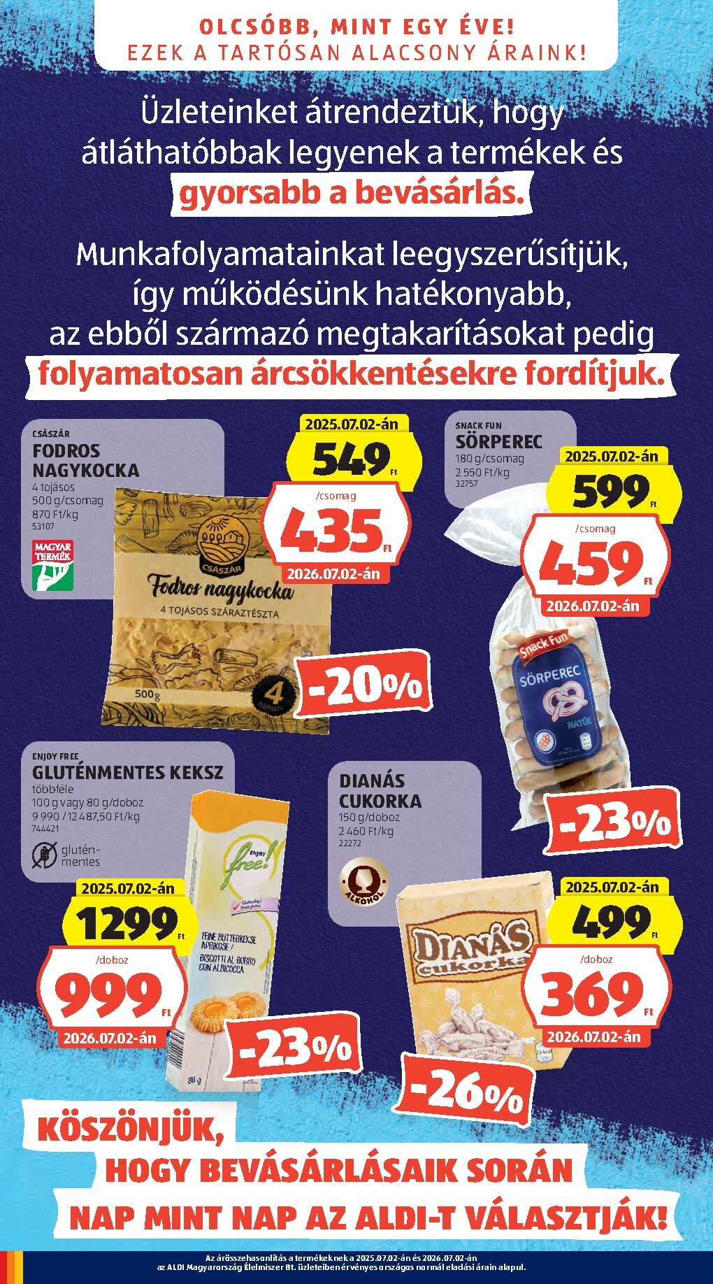 aldi - A jövőbeli Aldi akciós újság csütörtöktől 2026.07.02.-tól szerdától 2026.07.08.-ig érvényes. - page: 4