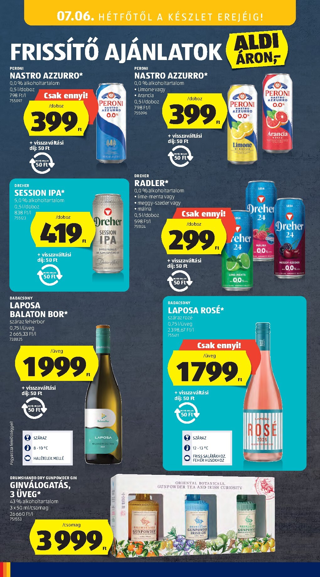 aldi - A jövőbeli Aldi akciós újság csütörtöktől 2026.07.02.-tól szerdától 2026.07.08.-ig érvényes. - page: 46