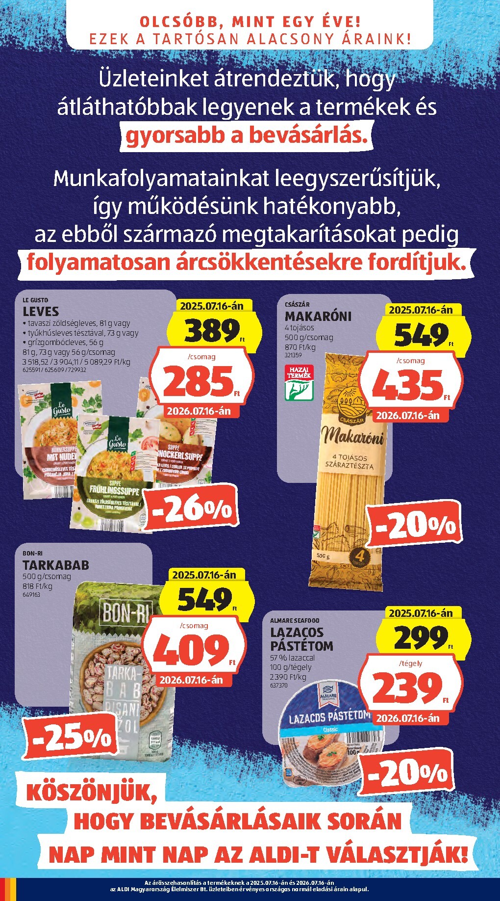 aldi - Aldi hirdetmény a következő hétre csütörtöktől 2026.07.16.-tól szerdától 2026.07.22.-ig - page: 4