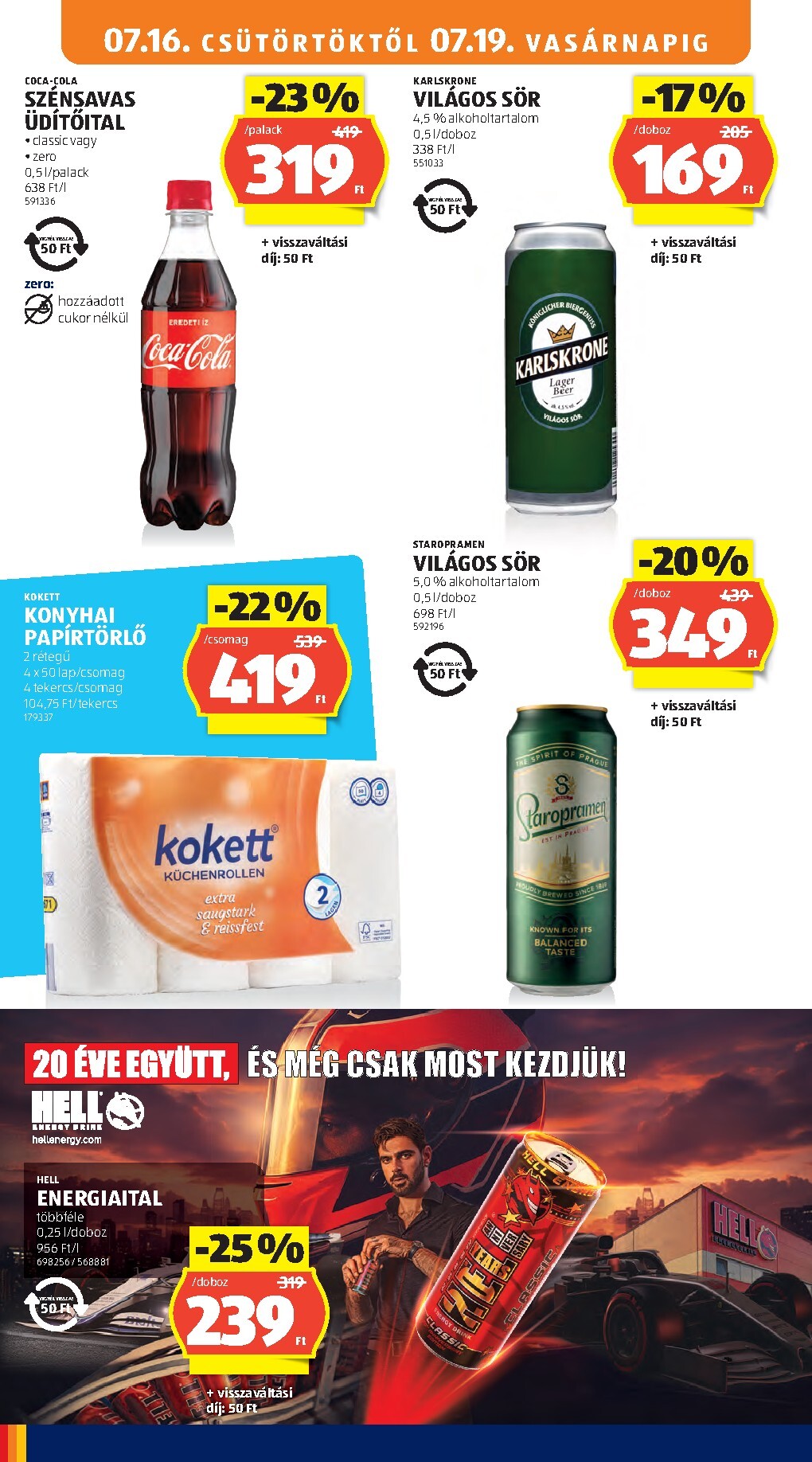 aldi - Aldi hirdetmény a következő hétre csütörtöktől 2026.07.16.-tól szerdától 2026.07.22.-ig - page: 20