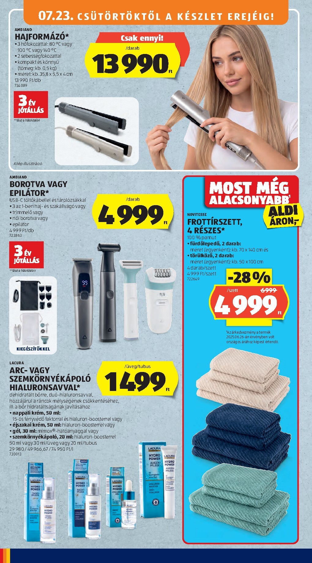 aldi - Aldi hirdetmény a következő hétre csütörtöktől 2026.07.23.-tól szerdától 2026.07.29.-ig - page: 36