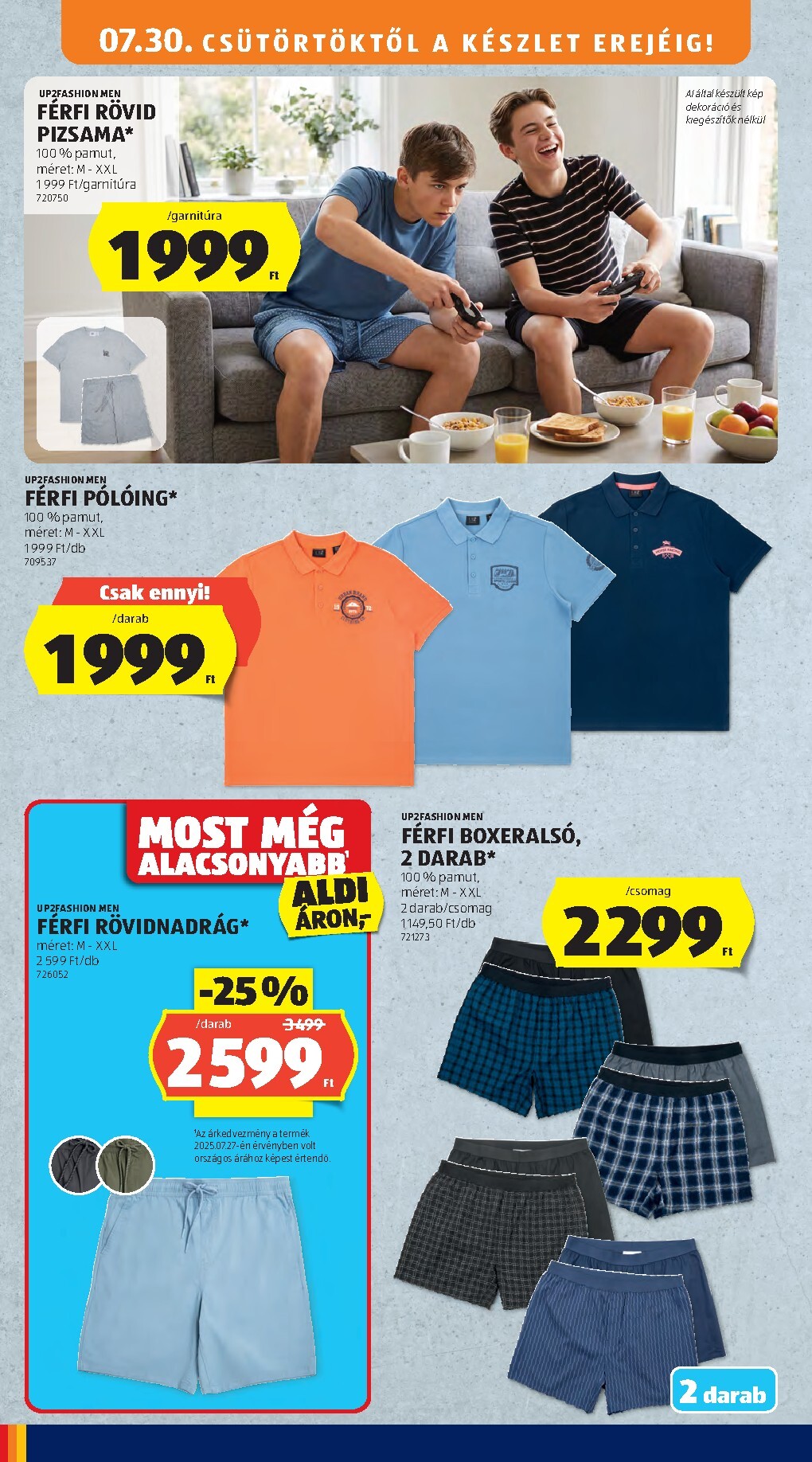 aldi - Aldi - Középső sor termékei hirdetmény a következő hétre csütörtöktől 2026.07.30.-tól szerdától 2026.08.05.-ig - page: 4
