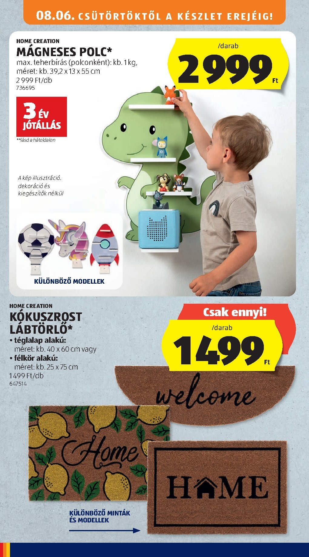 aldi - Aldi - Középső sor termékei hirdetmény a következő hétre csütörtöktől 2026.08.06.-tól szerdától 2026.08.12.-ig - page: 10