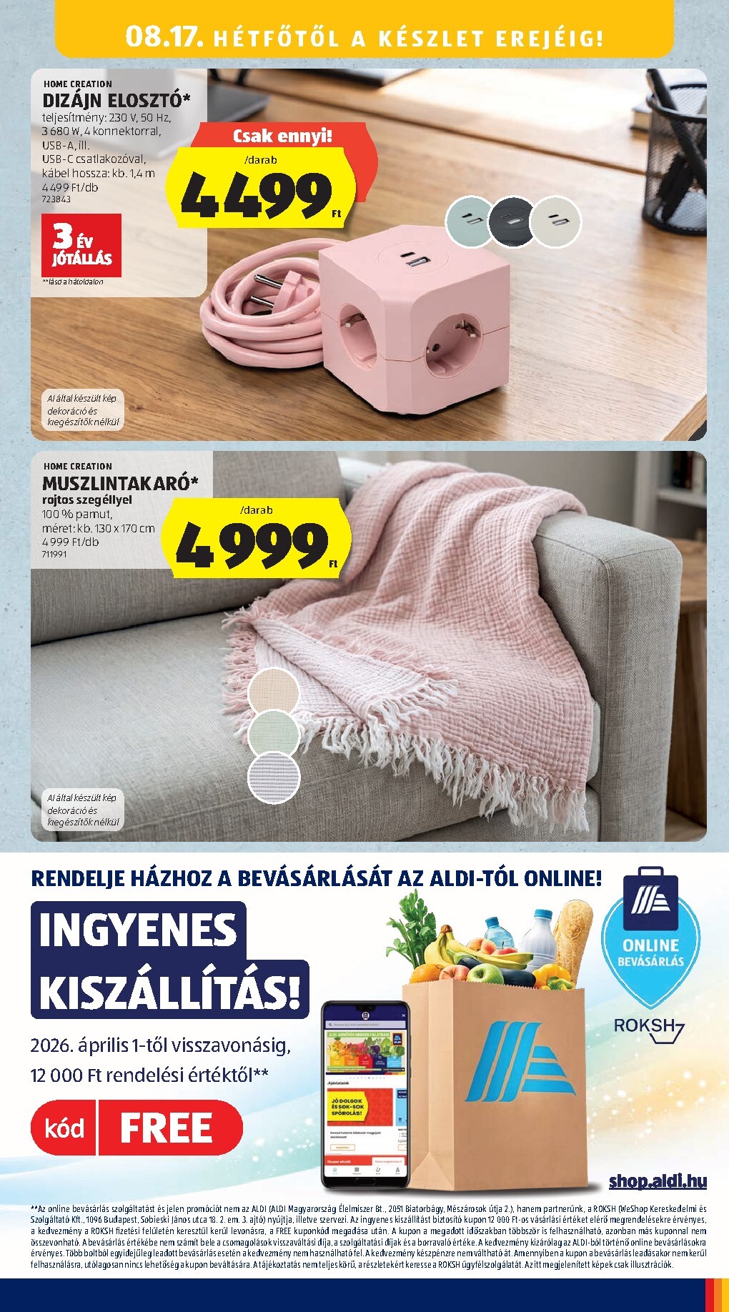 aldi - Aldi - Középső sor termékei hirdetmény a következő hétre csütörtöktől 2026.08.13.-tól szerdától 2026.08.19.-ig - page: 13