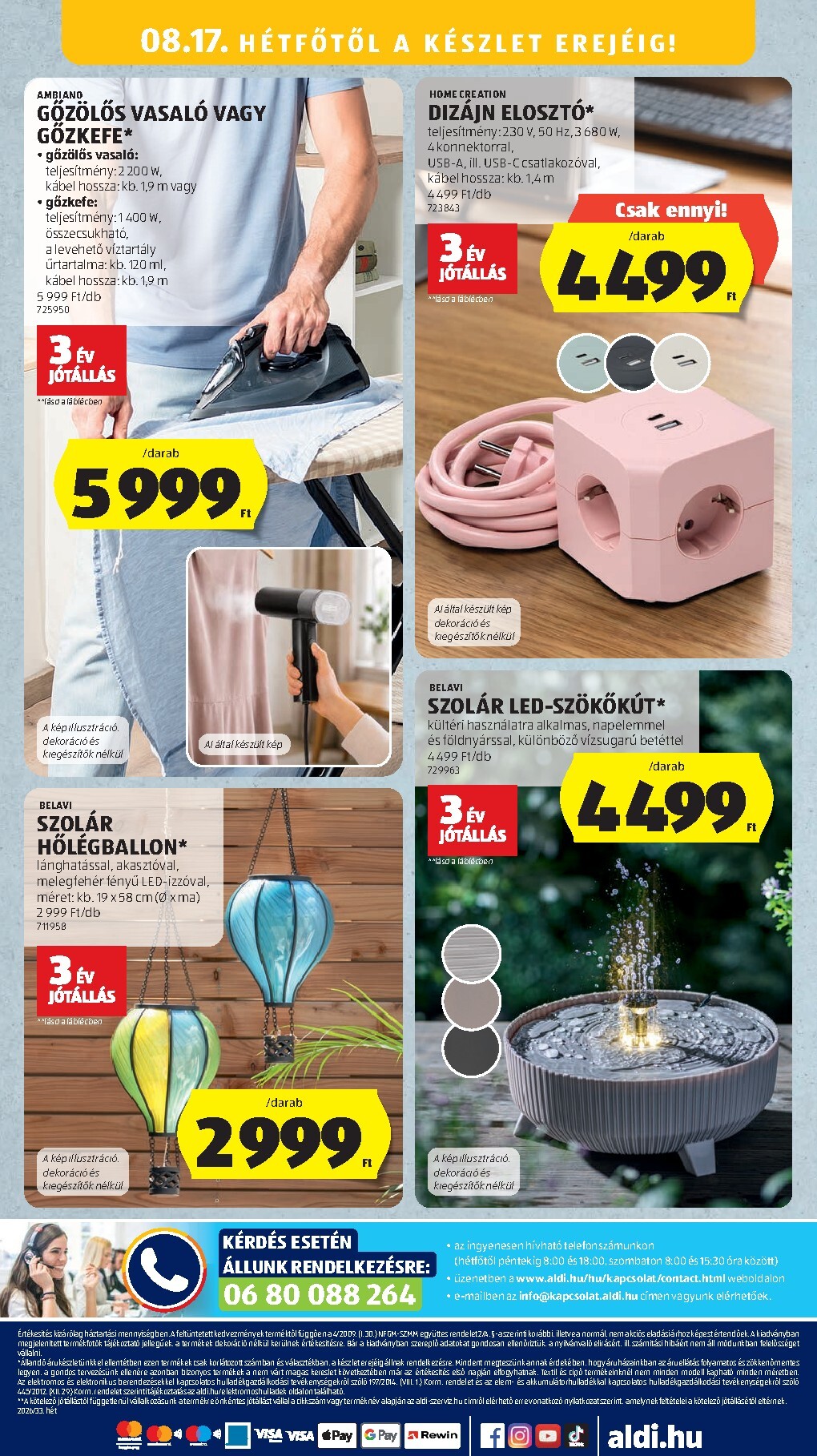 aldi - Aldi - Középső sor termékei hirdetmény a következő hétre csütörtöktől 2026.08.13.-tól szerdától 2026.08.19.-ig - page: 16