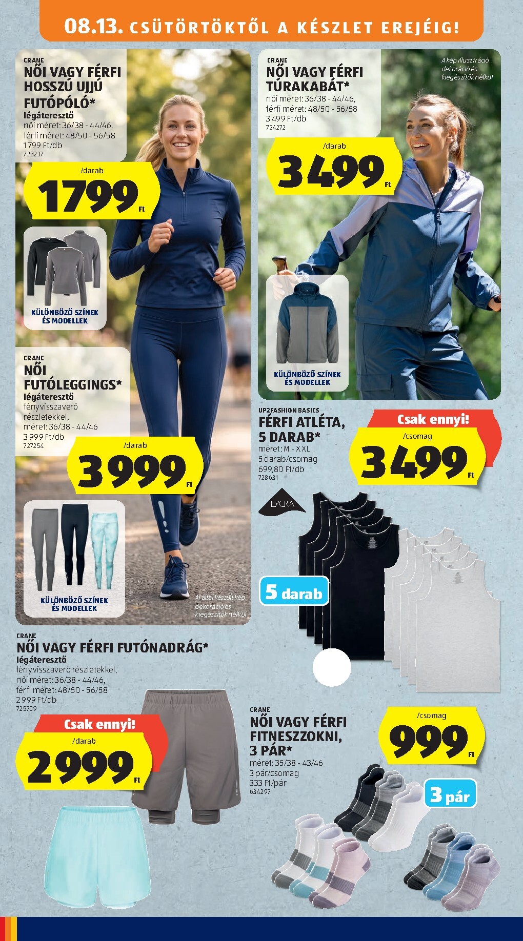 aldi - Aldi - Középső sor termékei hirdetmény a következő hétre csütörtöktől 2026.08.13.-tól szerdától 2026.08.19.-ig - page: 2