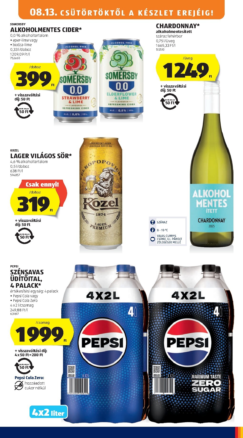 aldi - Aldi hirdetmény a következő hétre csütörtöktől 2026.08.13.-tól szerdától 2026.08.19.-ig - page: 17