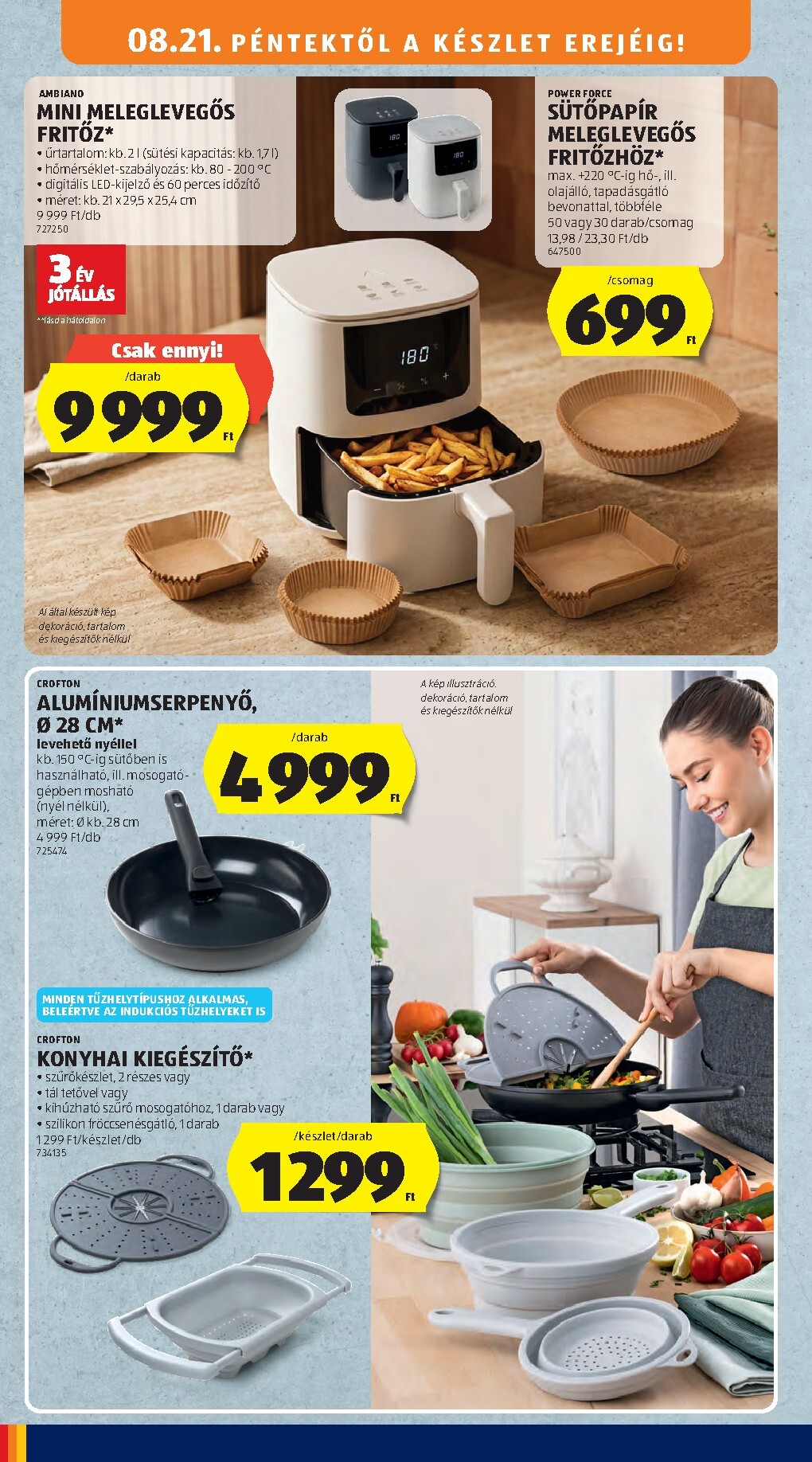 aldi - Aldi - Középső sor termékei hirdetmény a következő hétre péntektől 2026.08.21.-tól szerdától 2026.08.26.-ig - page: 2