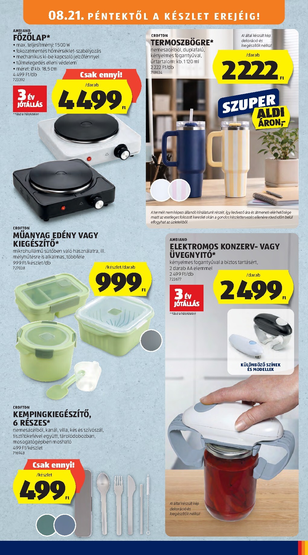 aldi - Aldi hirdetmény a következő hétre péntektől 2026.08.21.-tól szerdától 2026.08.26.-ig - page: 35
