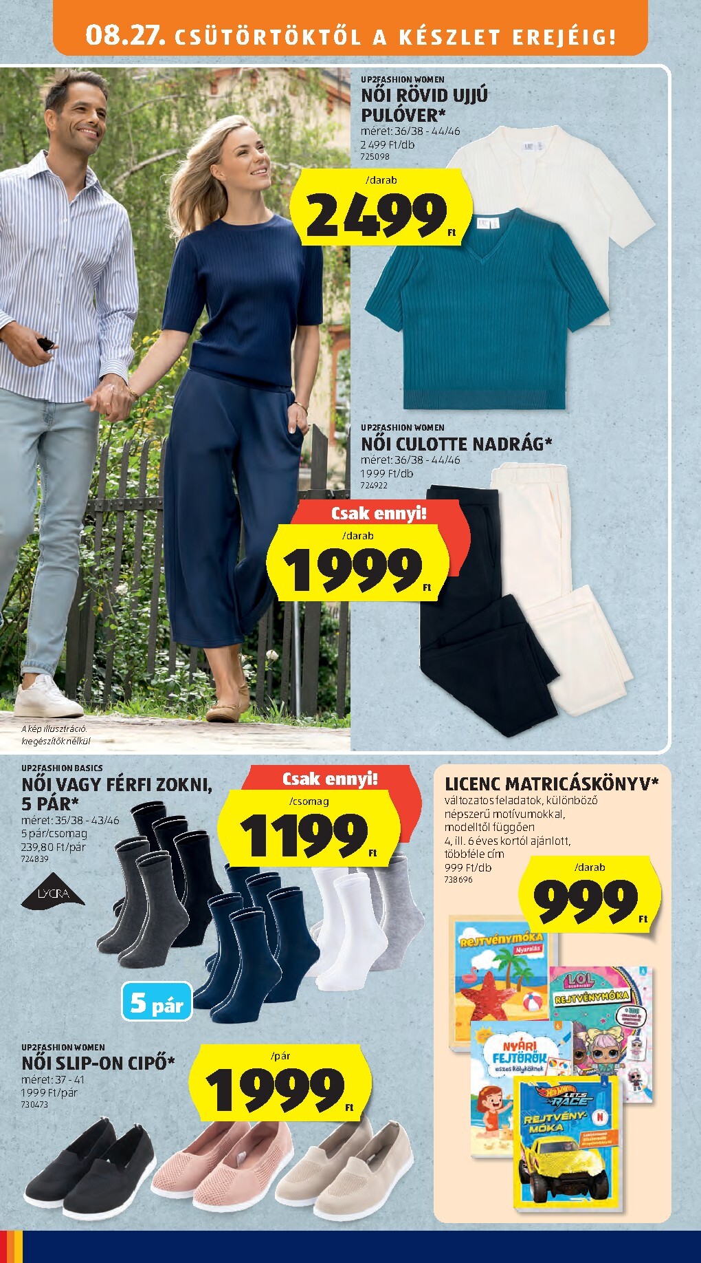 aldi - Aldi hirdetmény a következő hétre csütörtöktől 2026.08.27.-tól szerdától 2026.09.02.-ig - page: 40