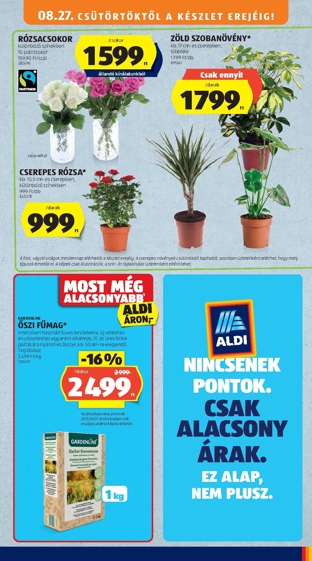 aldi - Aldi - Középső sor termékei hirdetmény a következő hétre csütörtöktől 2026.08.27.-tól szerdától 2026.09.02.-ig - page: 3