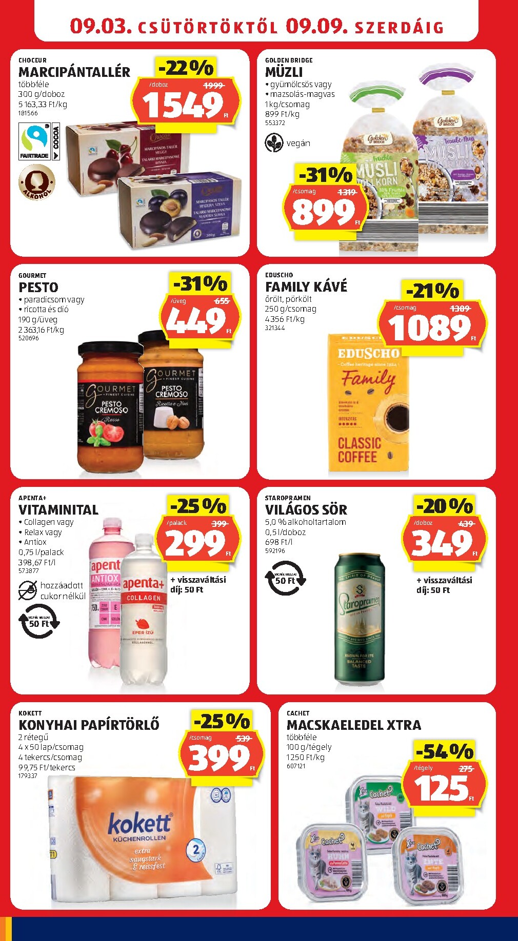 aldi - A jövőbeli Aldi akciós újság csütörtöktől 2026.09.03.-tól szerdától 2026.09.09.-ig érvényes. - page: 12