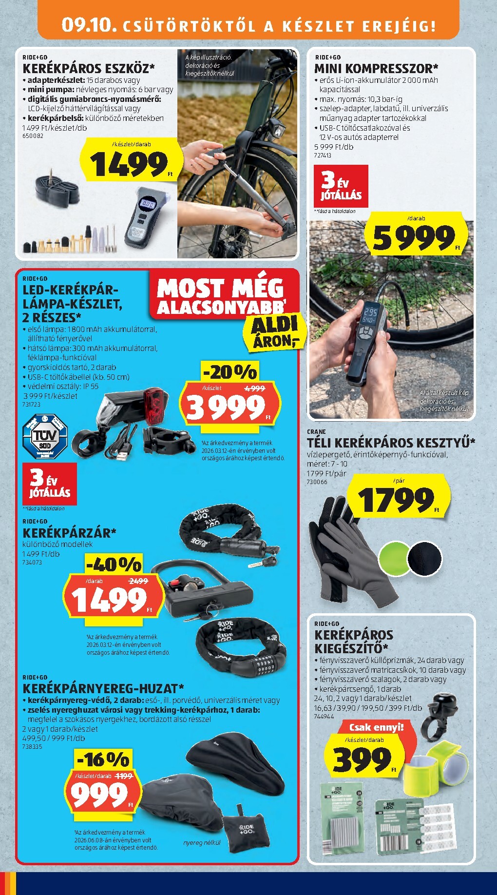 aldi - Aldi - Középső sor termékei hirdetmény a következő hétre csütörtöktől 2026.09.10.-tól szerdától 2026.09.16.-ig - page: 4