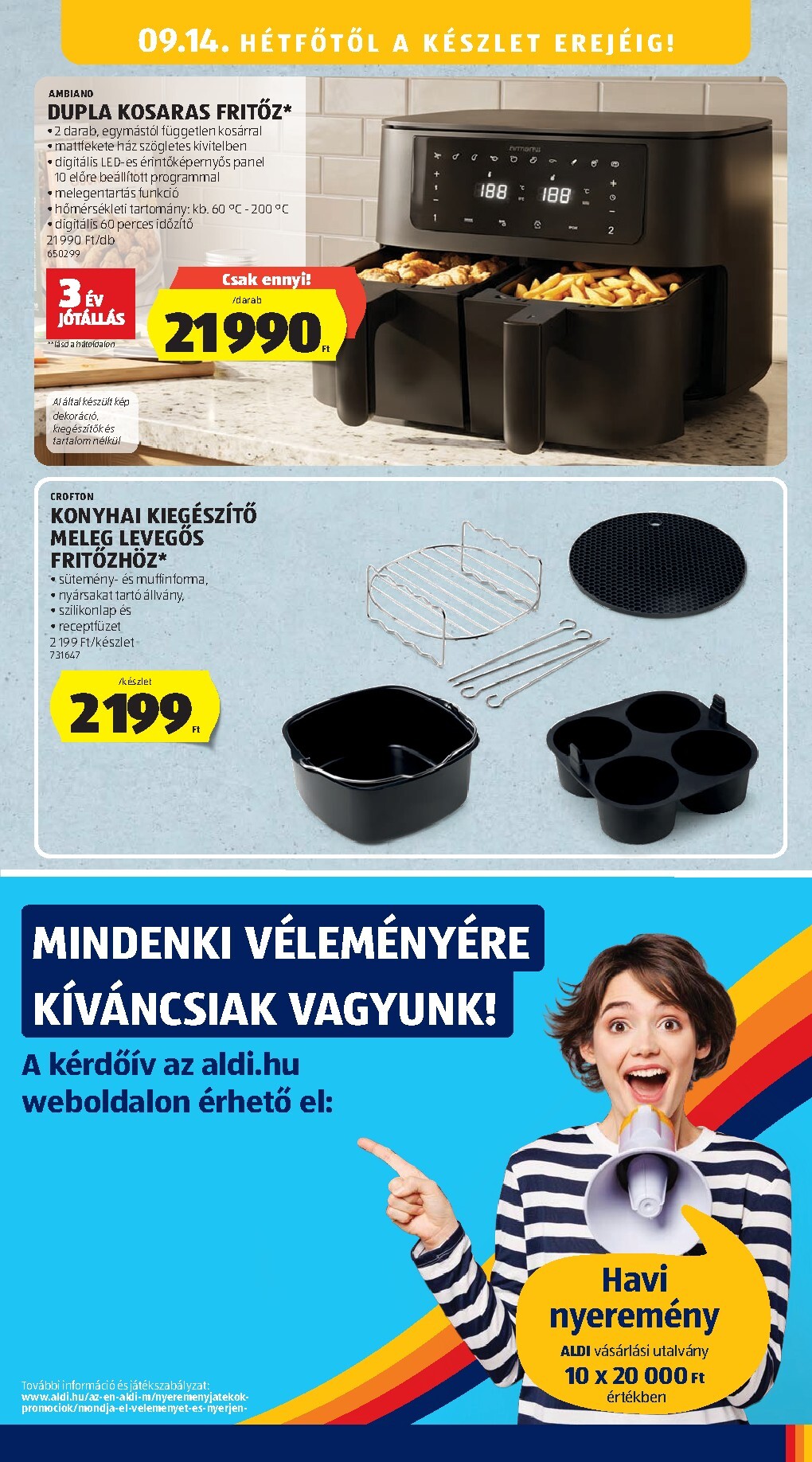 aldi - Aldi - Középső sor termékei hirdetmény a következő hétre csütörtöktől 2026.09.10.-tól szerdától 2026.09.16.-ig - page: 11