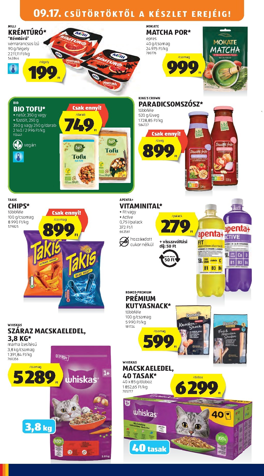 aldi - Aldi hirdetmény a következő hétre csütörtöktől 2026.09.17.-tól szerdától 2026.09.23.-ig - page: 16