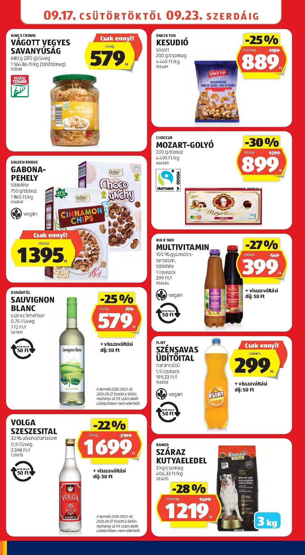 aldi - Aldi hirdetmény a következő hétre csütörtöktől 2026.09.17.-tól szerdától 2026.09.23.-ig - page: 12