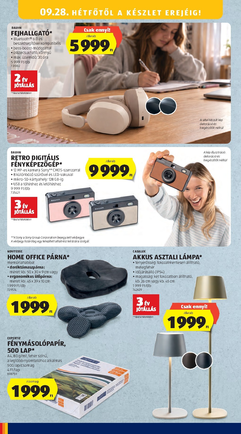 aldi - Aldi - Középső sor termékei hirdetmény a következő hétre csütörtöktől 2026.09.24.-tól szerdától 2026.09.30.-ig - page: 10