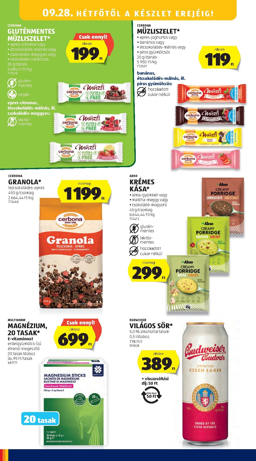 aldi - Aldi hirdetmény a következő hétre csütörtöktől 2026.09.24.-tól szerdától 2026.09.30.-ig - page: 22