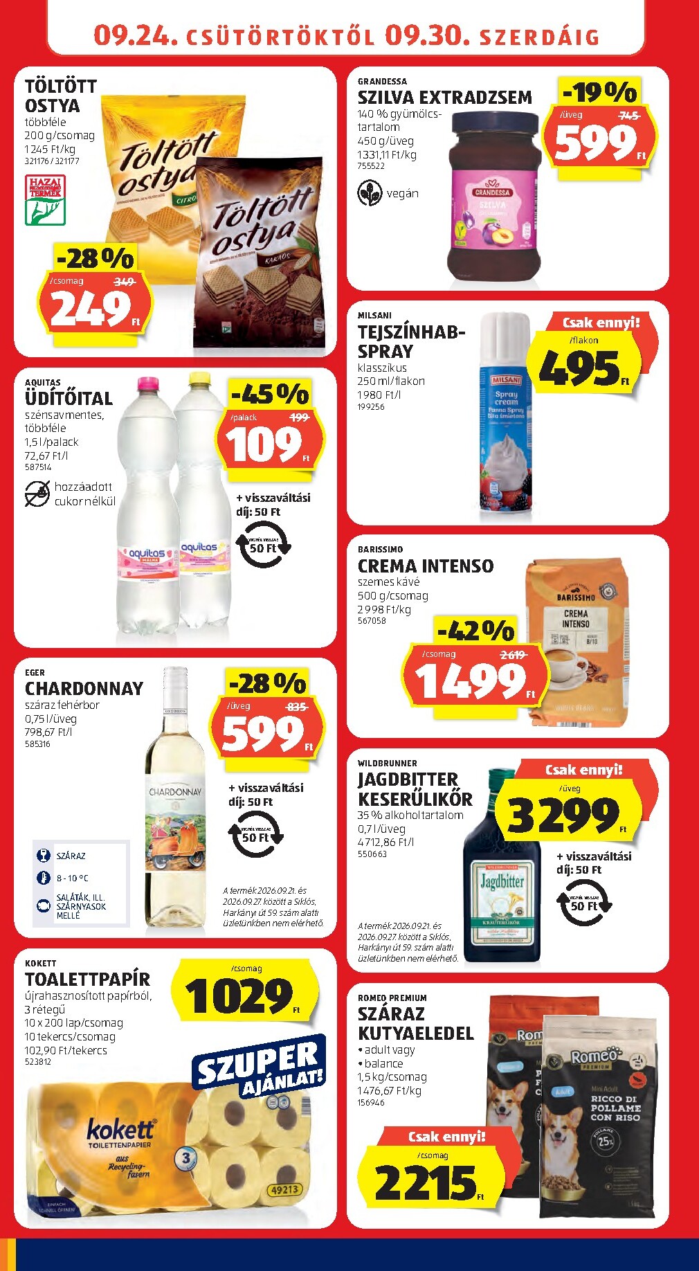 aldi - Aldi hirdetmény a következő hétre csütörtöktől 2026.09.24.-tól szerdától 2026.09.30.-ig - page: 12