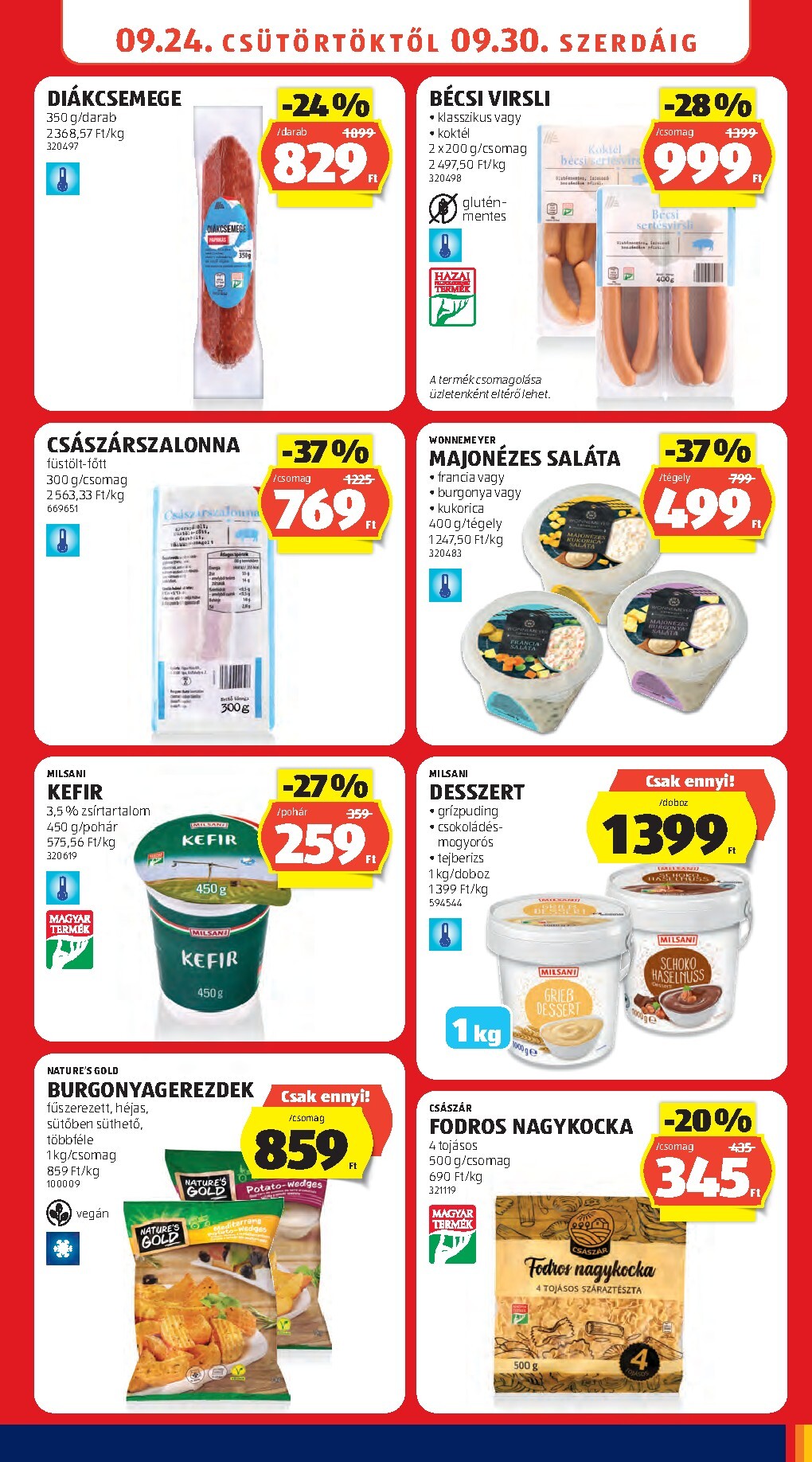 aldi - Aldi hirdetmény a következő hétre csütörtöktől 2026.09.24.-tól szerdától 2026.09.30.-ig - page: 11