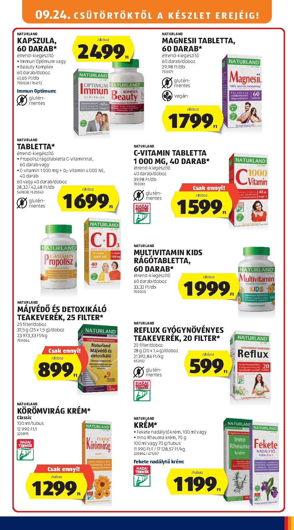 aldi - Aldi hirdetmény a következő hétre csütörtöktől 2026.09.24.-tól szerdától 2026.09.30.-ig - page: 19