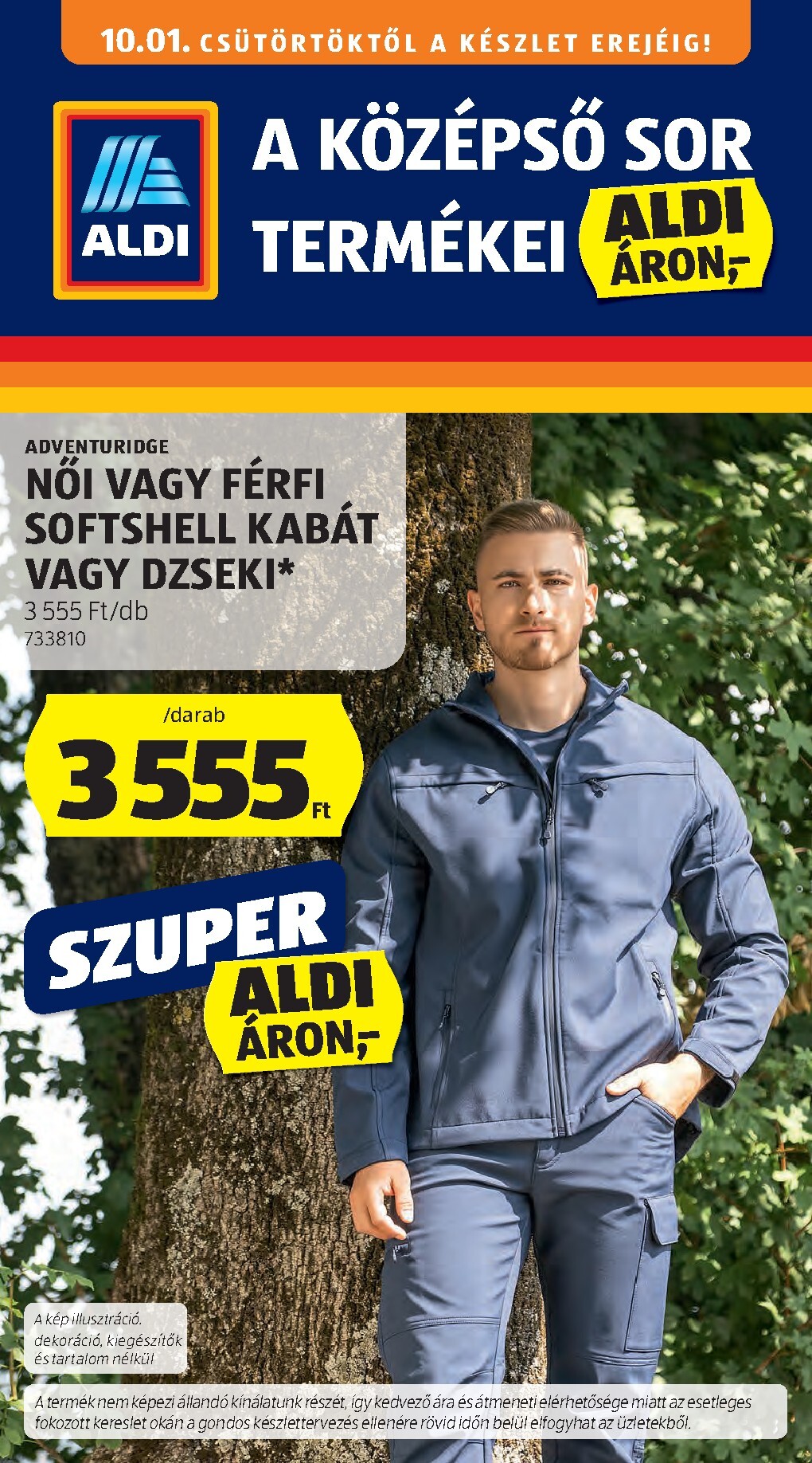 aldi - Aldi - Középső sor termékei hirdetmény a következő hétre csütörtöktől 2026.10.01.-tól szerdától 2026.10.07.-ig