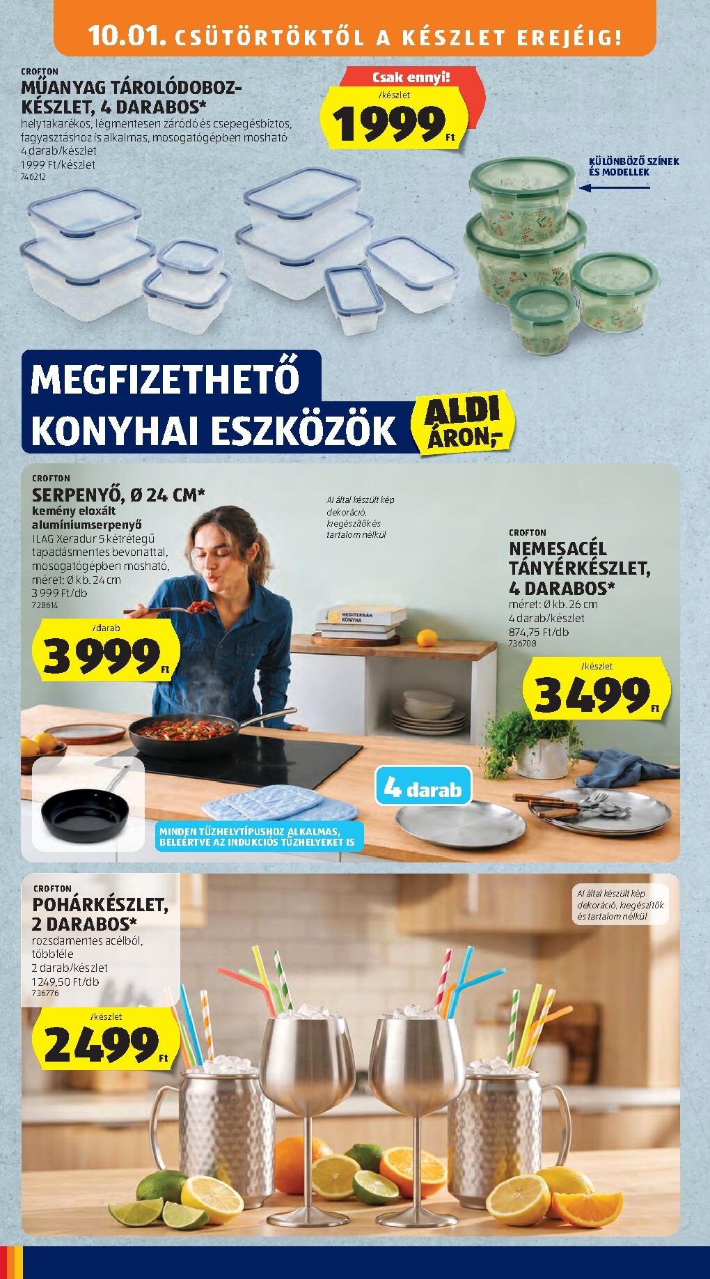 aldi - Aldi - Középső sor termékei hirdetmény a következő hétre csütörtöktől 2026.10.01.-tól szerdától 2026.10.07.-ig - page: 8