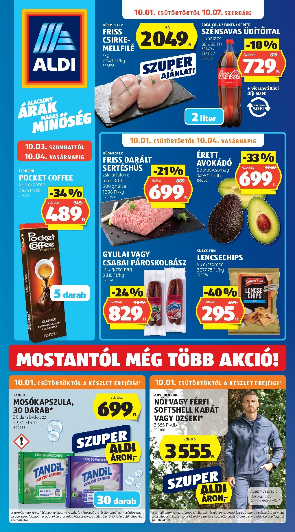 aldi - Aldi hirdetmény a következő hétre csütörtöktől 2026.10.01.-tól szerdától 2026.10.07.-ig