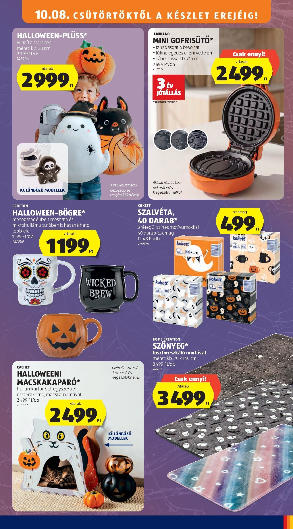 aldi - Aldi - Középső sor termékei hirdetmény a következő hétre csütörtöktől 2026.10.08.-tól szerdától 2026.10.14.-ig - page: 3