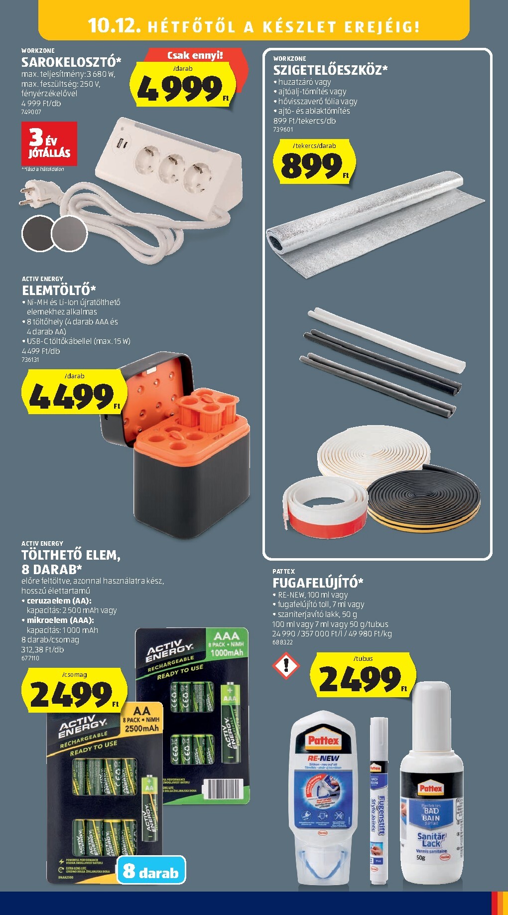 aldi - Aldi - Középső sor termékei hirdetmény a következő hétre csütörtöktől 2026.10.08.-tól szerdától 2026.10.14.-ig - page: 11
