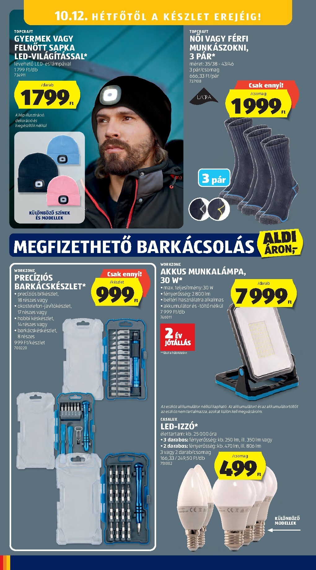 aldi - A jövőbeli Aldi akciós újság csütörtöktől 2026.10.08.-tól szerdától 2026.10.14.-ig érvényes. - page: 46