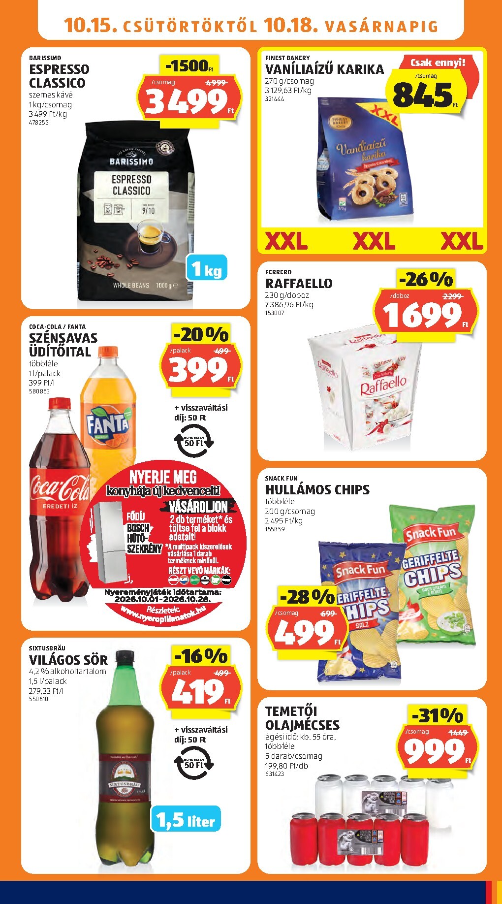 aldi - Aldi hirdetmény a következő hétre csütörtöktől 2026.10.15.-tól szerdától 2026.10.21.-ig - page: 15